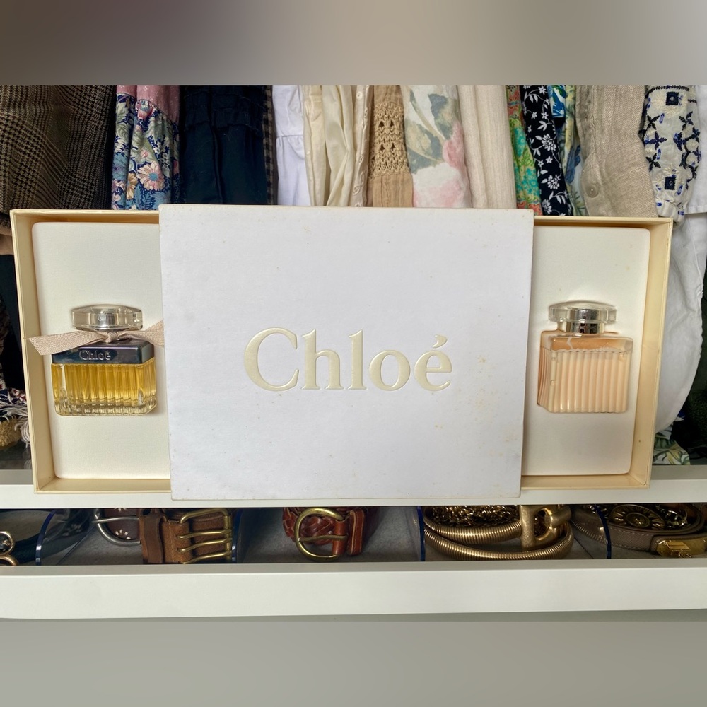 Vintage CHLOE perfume and lotion gift set
